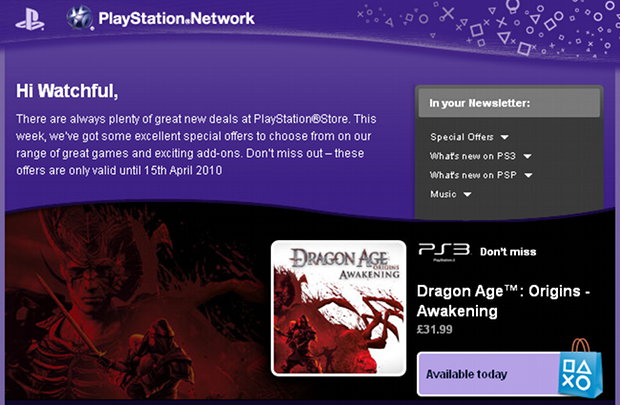 PSN_Email_Awakening