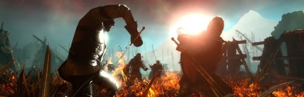 Geralt deployed the dreaded lens-flare attack.