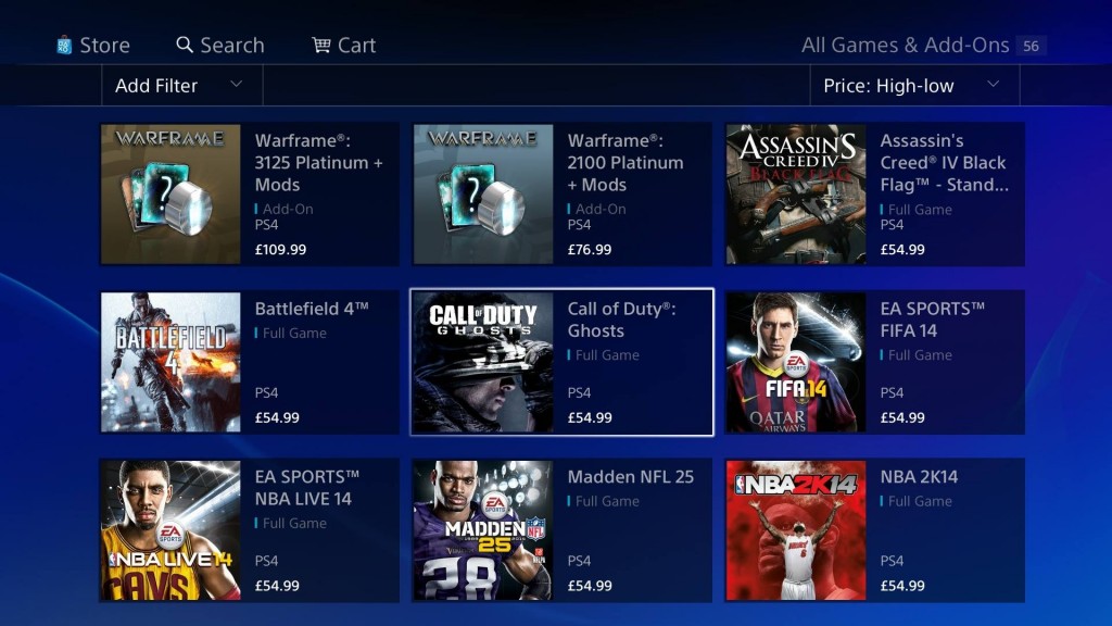 Sony The Price Of PS4 Games On PSN Will Be "Adjusted" Before Launch