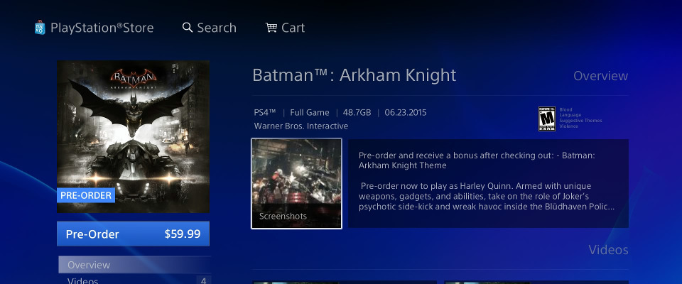 Batman: Arkham Knight To Take Up 49GB On PS4 | TheSixthAxis