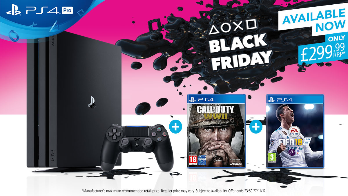 Black Friday Sony Drop Playstation 4 Pro Bundles To 299 99 From Today Thesixthaxis