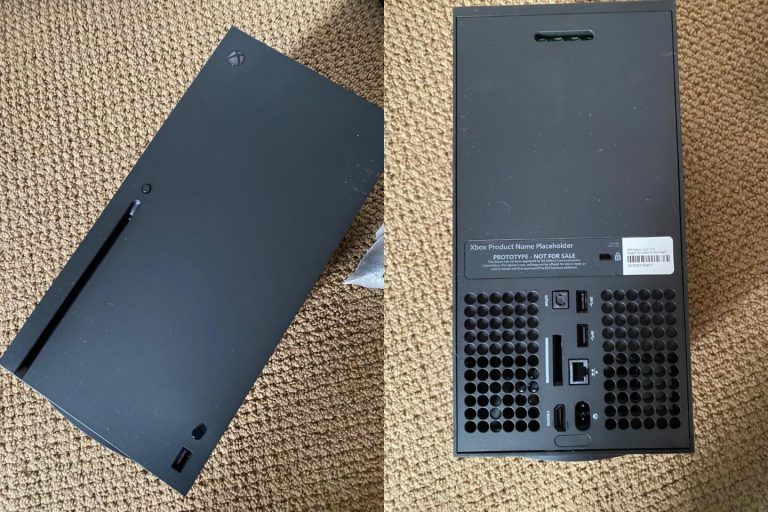 Xbox Series X prototype photos posted online, showing off its behind