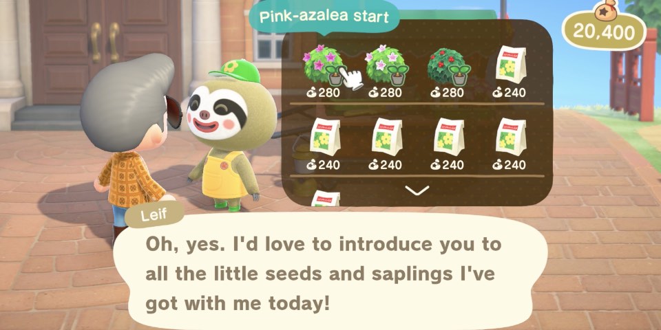 Animal Crossing: New Horizons – Leif's Garden Shop and shrub planting guide  | TheSixthAxis