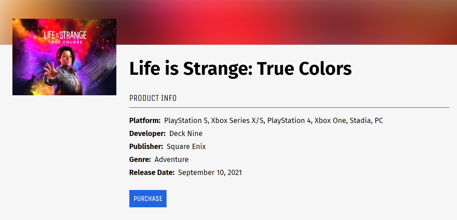 Life is Strange: True Colors Revealed via Leak
