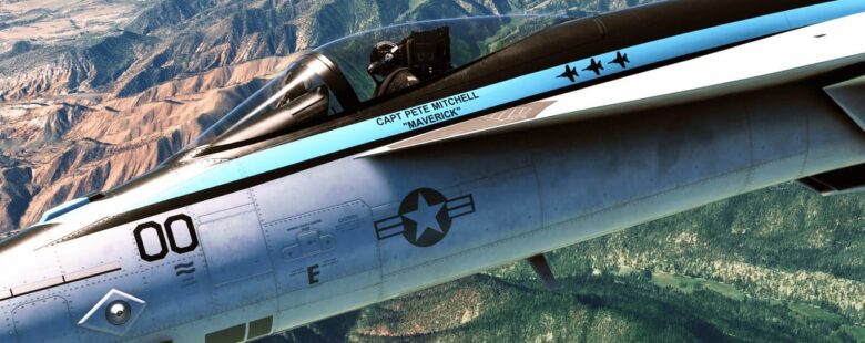 Microsoft Flight Simulator Top Gun Maverick Header