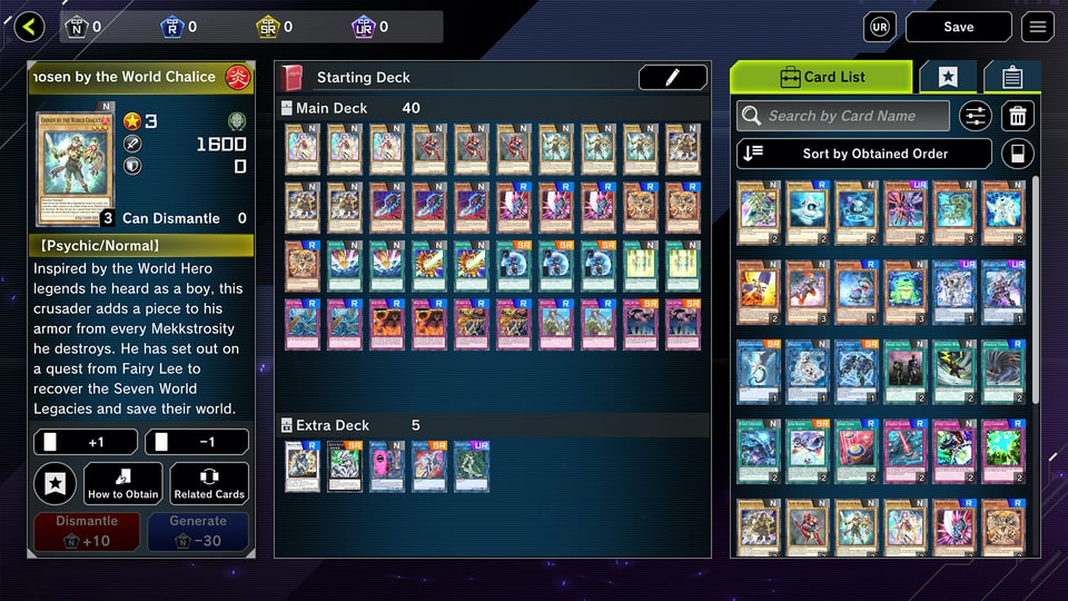 Yu-Gi-Oh! Master Duel Deck Building