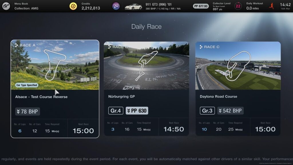 Gran Turismo 7 Daily Races 14th March