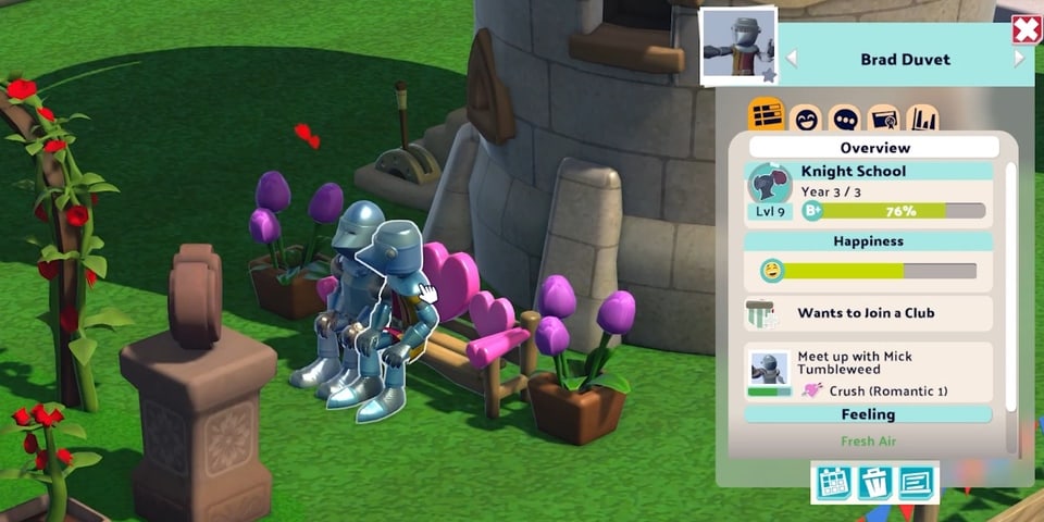 Two Point Campus Love Bench