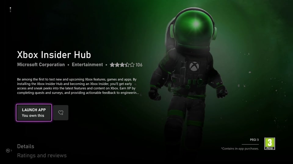 Xbox Insider Hub App