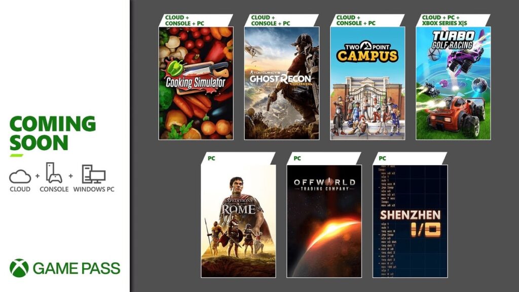 Xbox Game Pass August Games