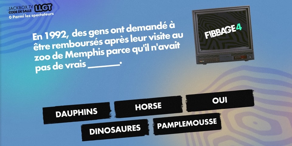 Jackbox Party Pack 9 French Fibbage