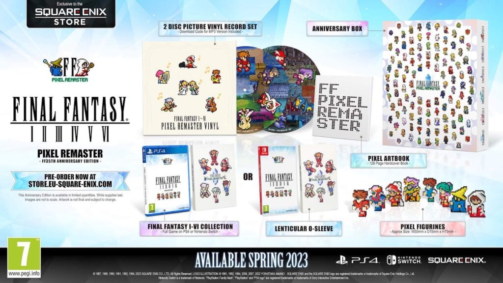 The Final Fantasy Pixel Remaster series is coming to PS4 & Switch