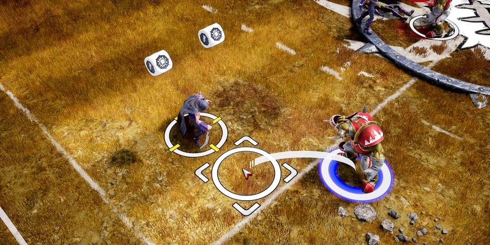 dice roll in Blood Bowl