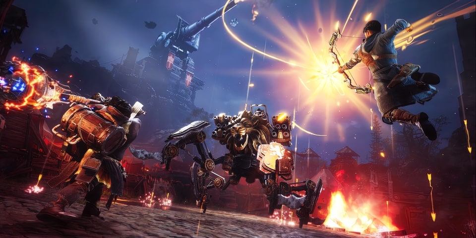 Gangs of Sherwood Gisborne spider-bot battle