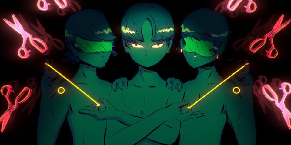 Mediterranea Inferno visual novel art style