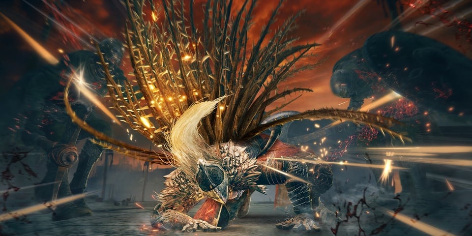 Elden Ring Shadow of the Erdtree DLC boss battle