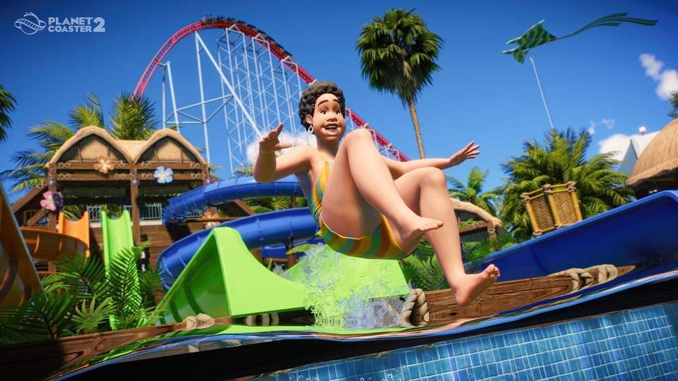 Planet Coaster 2 water slide