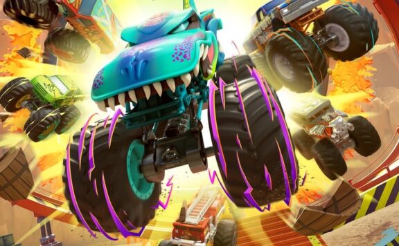 Hot Wheels Monster Trucks Stunt Mayhem keyart header