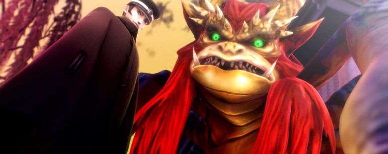 Raidou Remastered header – Raidou in cape with demon ally