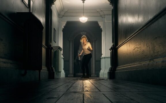 Resident Evil Requiem - Grace Ashcroft in a dark hallway header
