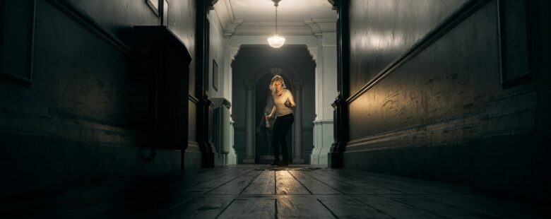 Resident Evil Requiem - Grace Ashcroft in a dark hallway header