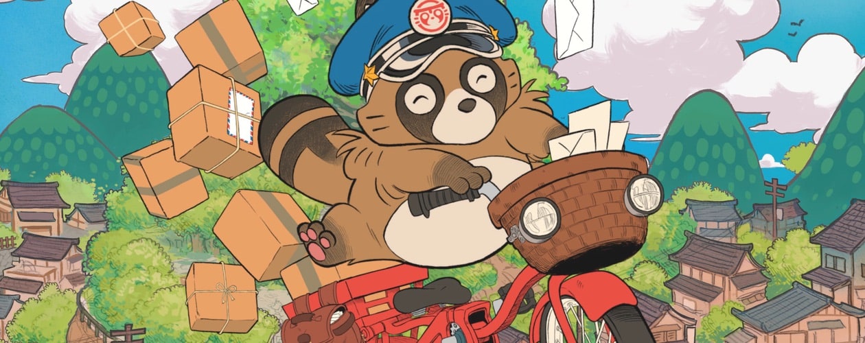 Tanuki Pon's Summer brings together a BMX raccoon, package