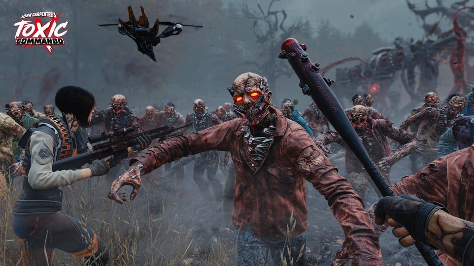 John Carpenter's Toxic Commando glowing eyes zombie