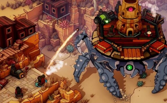 DuneCrawl – giant crab attacking city header