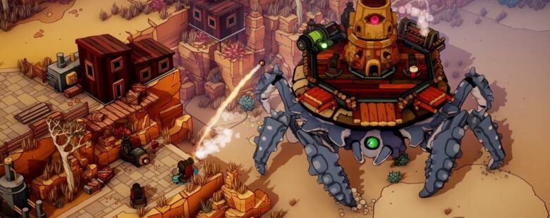 DuneCrawl – giant crab attacking city header