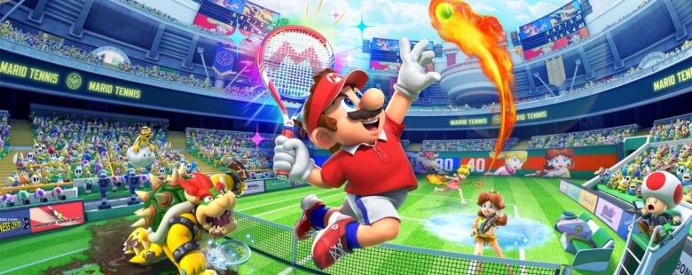 Mario Tennis Fever keyart header