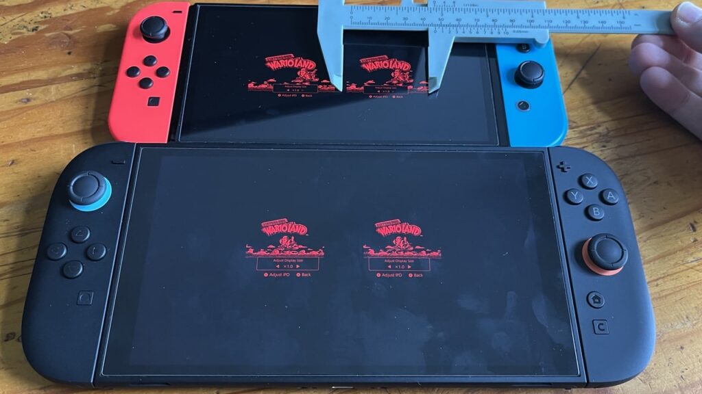 Virtual Boy – App render size comparison Switch 2 and OLED