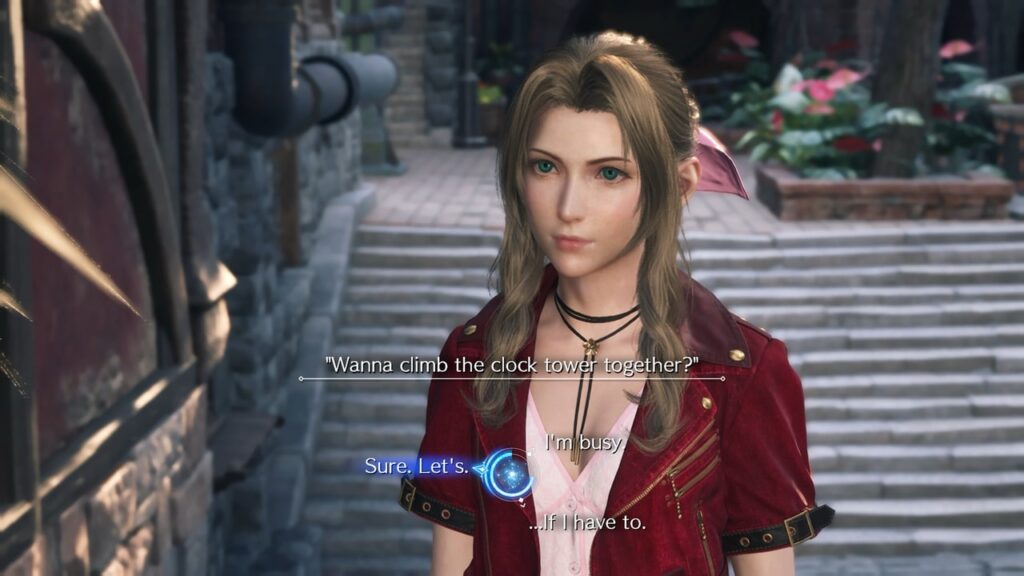 Final Fantasy VII Rebirth – Switch 2 – Aerith dialogue