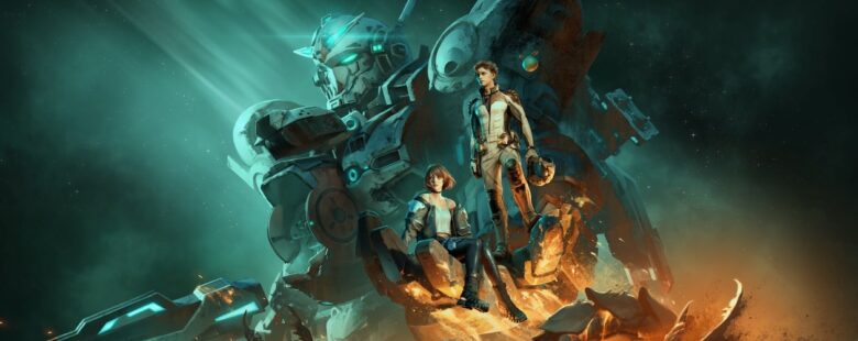 Gundam Rogue Orbit keyart header – RE-X and the Gundam Helix