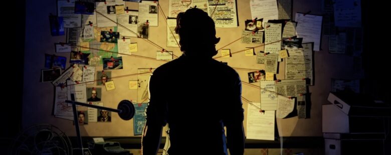 The Wolf Among Us 2 header –  Bigby before evidence board