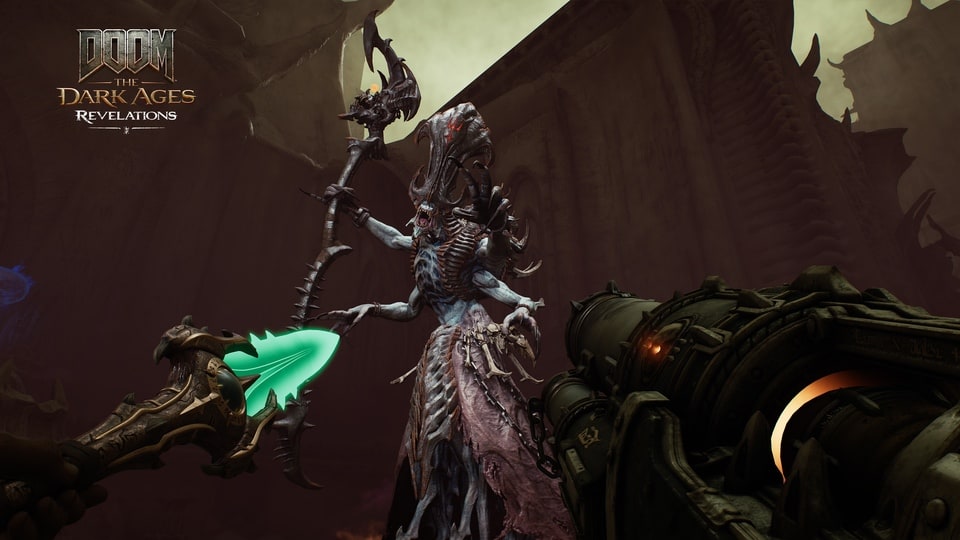 Doom The Dark Ages Revelations – Spear aimed at Warlock enemy