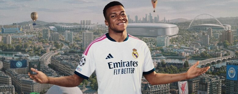 EA Sports FC 27 Mbappe cover art header