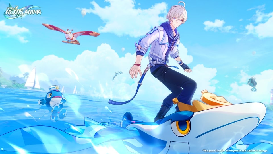 Honkai Nexus Anima surfing exploring