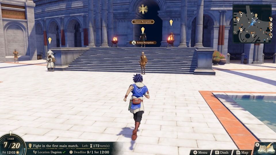 Fire Emblem Fortune's exploration third person