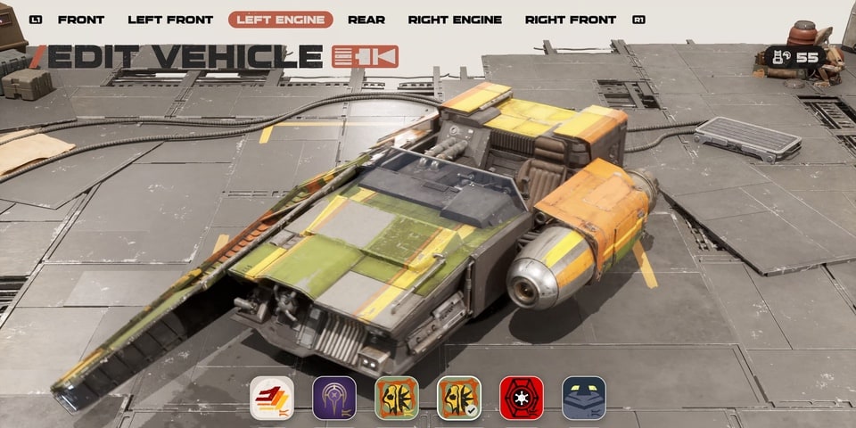 Star Wars Galactic Racer custom vehicle