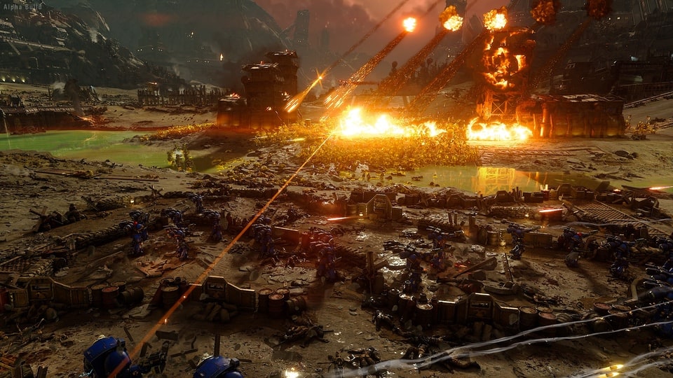 Total War Warhammer 40K Thunderhawk cluster bombs