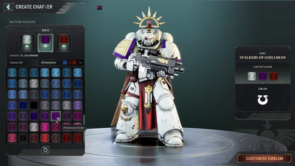 Total War Warhammer 40K faction customisation