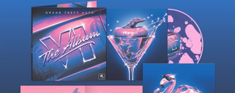 GTA 6 The Album physical vinyl and CD release header