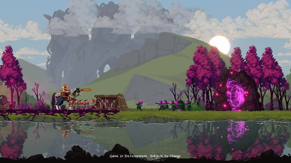Kingdom III: Rising Realms attacking Greed portal