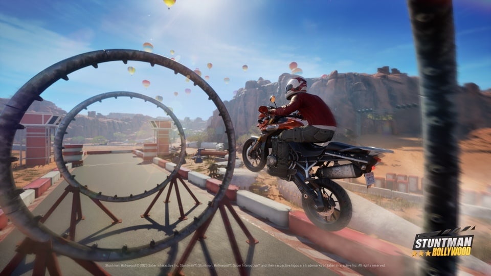 Stuntman Hollywood –motorbike leap